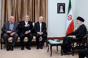 Ayatollah Ali Khamenei Meets With Hamas Leaders - Tehran