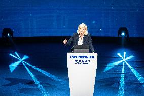Marine Le Pen At Patriots Summit - Madrid