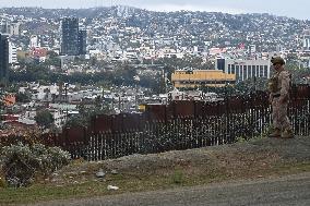 US Military Troops Patrol US-Mexico Border