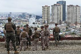 US Military Troops Patrol US-Mexico Border