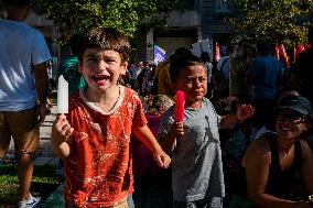 Mobilization And Protest By The LGBTQ+ Community Against The Statements Made By President Javier Milei At The Davos Economic For