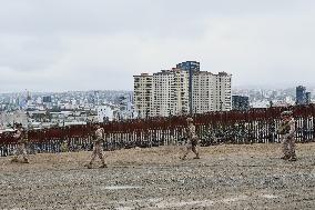 US Military Troops Patrol US-Mexico Border