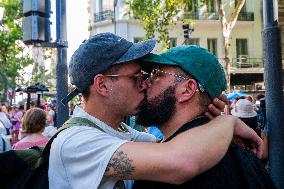 Mobilization And Protest By The LGBTQ+ Community Against The Statements Made By President Javier Milei At The Davos Economic For