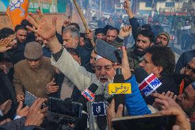 BJP Celebrates After Leading In Delhi's Legislative Assembly Elections