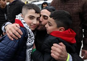 Newly Released Palestinian Prisoners Arrive in Ramallah - Palestine