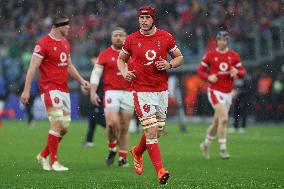 Rugby: Guinnes Six Nations 2025 - Italy vs Wales at Oympic stadium in Rome on 8th February, 2025