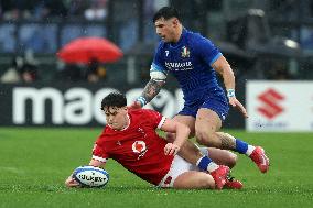 Rugby: Guinnes Six Nations 2025 - Italy vs Wales at Oympic stadium in Rome on 8th February, 2025