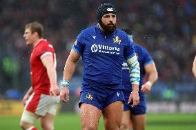 Rugby: Guinnes Six Nations 2025 - Italy vs Wales at Oympic stadium in Rome on 8th February, 2025