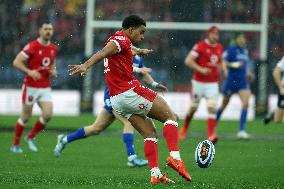 Rugby: Guinnes Six Nations 2025 - Italy vs Wales at Oympic stadium in Rome on 8th February, 2025