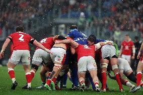 Rugby: Guinnes Six Nations 2025 - Italy vs Wales at Oympic stadium in Rome on 8th February, 2025