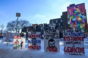 Pro-Palestinian Protest In Edmonton