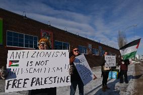 Pro-Palestinian Protest In Edmonton