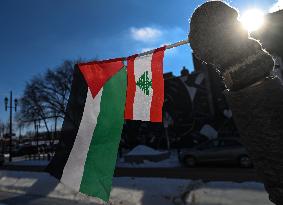 Pro-Palestinian Protest In Edmonton