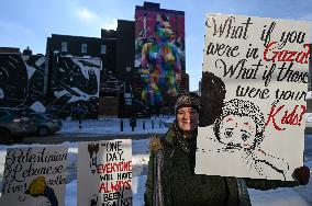 Pro-Palestinian Protest In Edmonton