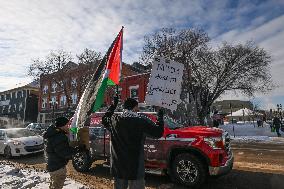 Pro-Palestinian Protest In Edmonton