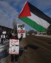 Pro-Palestinian Protest In Edmonton