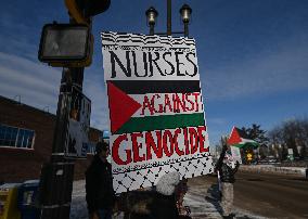 Pro-Palestinian Protest In Edmonton