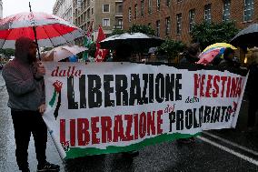 Rome: Palestinian Solidarity Rally At US Embassy