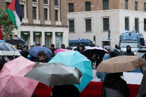 Rome: Palestinian Solidarity Rally At US Embassy