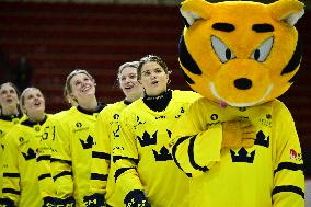 OLYMPIC QUALIFICATIONS ICE HOCKEY SWEDEN-DENMARK