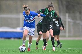 CALCIO - Serie A Femminile - Sampdoria Women vs US Sassuolo
