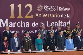 Claudia Sheinbaum, President Of Mexico, Leads 112th Anniversary Of The March Of Loyalty