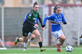 CALCIO - Serie A Femminile - Sampdoria Women vs US Sassuolo