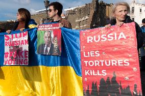 Protest In Rome Against The War In Ukraine