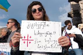 Protest In Rome Against The War In Ukraine