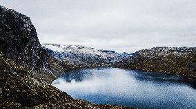 Drone View Of Geiranger