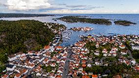 Wooden Town Of Risor, Norway