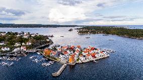 Wooden Town Of Risor, Norway