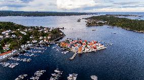 Wooden Town Of Risor, Norway