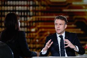 President Macron Speaks About AI on National Television - Paris