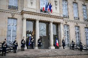 Arrivals for the Summit on AI at the Elysee Palace in Paris - FA