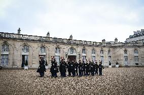 Arrivals for the Summit on AI at the Elysee Palace in Paris - FA