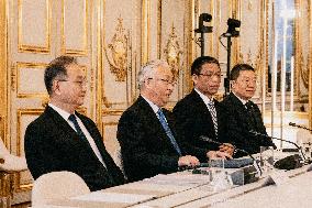 French President Meets Chinese Vice-Premier - Paris