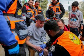 Released Palestinian Prisoners Arrive In Ramallah
