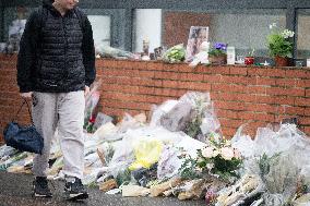 Tribute to Louise in Front of Her School - Epinay-Sur-Orge