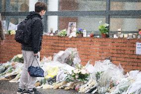 Tribute to Louise in Front of Her School - Epinay-Sur-Orge