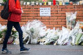 Tribute to Louise in Front of Her School - Epinay-Sur-Orge