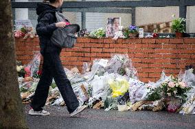 Tribute to Louise in Front of Her School - Epinay-Sur-Orge