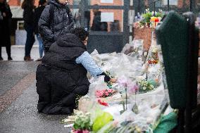 Tribute to Louise in Front of Her School - Epinay-Sur-Orge