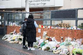 Tribute to Louise in Front of Her School - Epinay-Sur-Orge