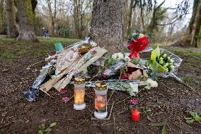 Patrols and Tribute to Louise in The Parc Des Templiers - Longjumeau