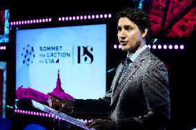 Trudeau Speaks at AI Action Summit in Paris