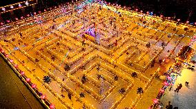 Nine-curved Yellow River Lantern Array in Handan