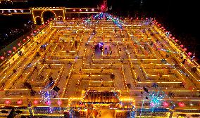 Nine-curved Yellow River Lantern Array in Handan