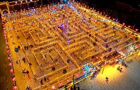 Nine-curved Yellow River Lantern Array in Handan