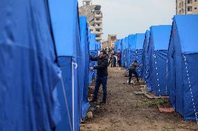 Tent Camp for Displaced Families - Gaza